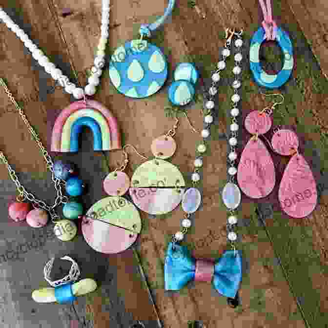 A Collection Of Polymer Clay Jewelry, Including Beads, Pendants, And Earrings Polymer Clay Crafting Projects: Creative And Beautiful Pattern You Can Do With Polymer Clay