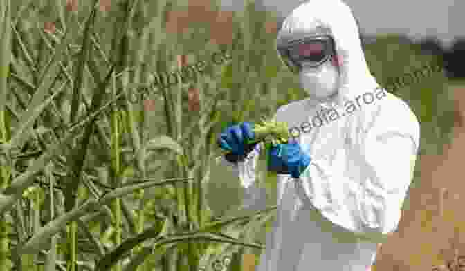 A Farmer Examining A Genetically Modified Crop, Symbolizing The Fusion Of Technology And Agriculture To Biotechnology: An Agricultural Revolution