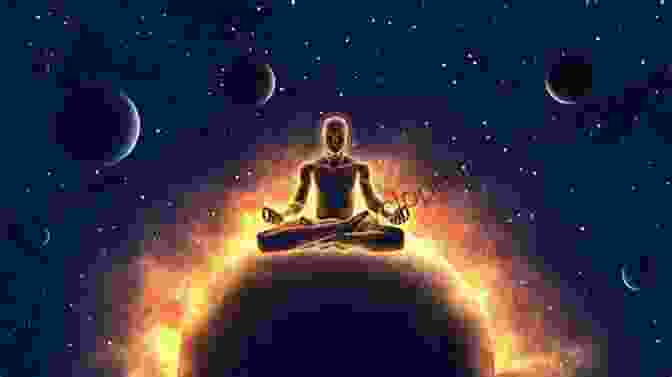 A Person Meditating In A Lotus Position, Surrounded By Stars And Cosmic Energy The Magic Of Manifesting Love: 15 Advanced Manifestation Techniques To Stop Chasing Start Attracting And Become Magnetic To Your Dream Relationship (Law Of Attraction 3)