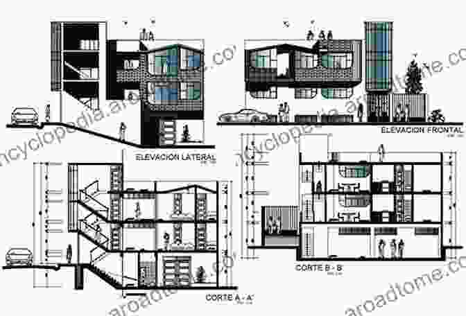 Architectural Drawings Illustrating Plans, Sections, And Elevations Drafting And Design For Architecture Construction