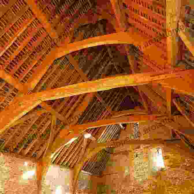 Intricate Timber Roof Structure Of A Tithe Barn, Revealing The Intricate Craftsmanship Tithe Barns Joseph Rogers