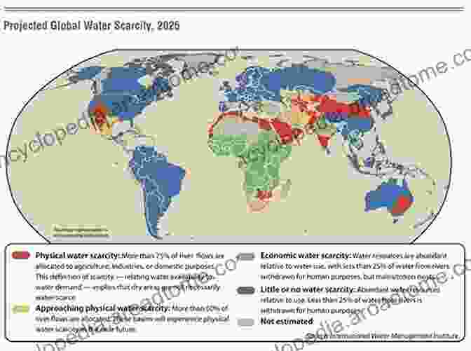 Map Showing Water Scarcity In Different Regions Of The World Water Resources Of Jordan: Political Social And Economic Implications Of Scarce Water Resources (World Water Resources 1)