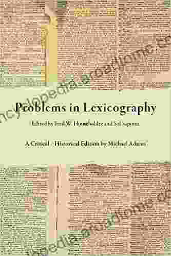 Problems In Lexicography: A Critical / Historical Edition (Well House Books)
